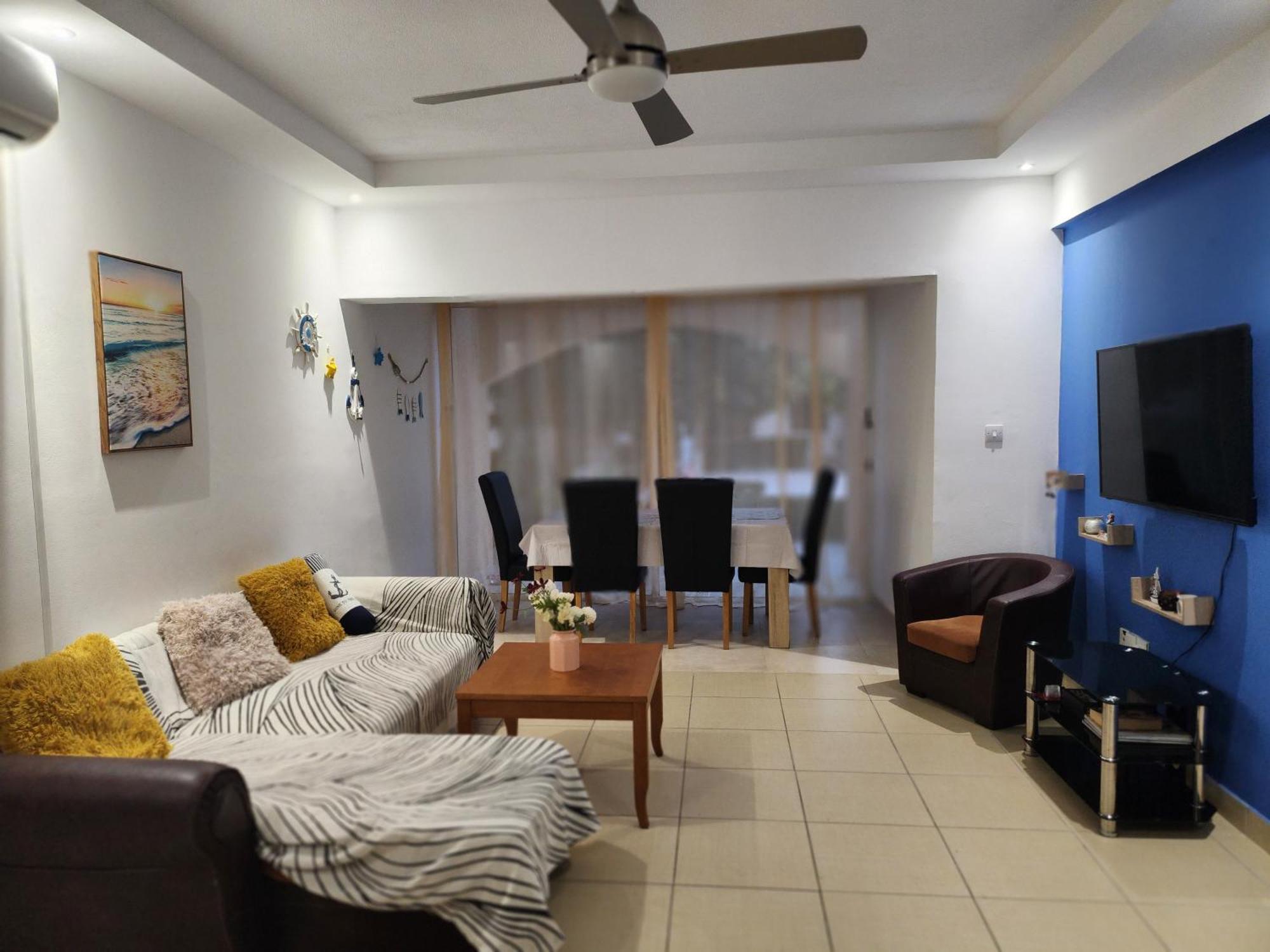 Seaside Private Garden Terrace Bbq And Pool Apartment Paphos