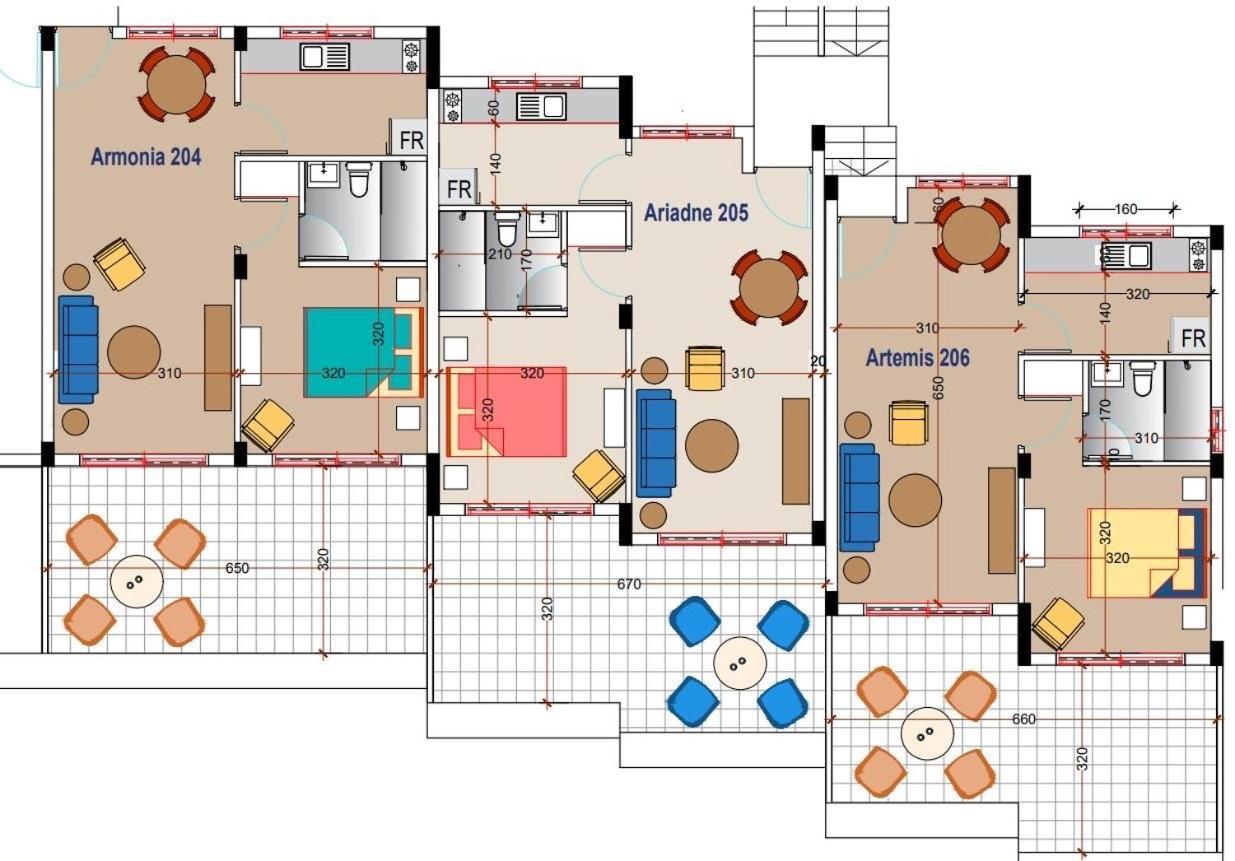 Semeli The 3as Armonia, Ariadne, Artemis Apartment Paphos
