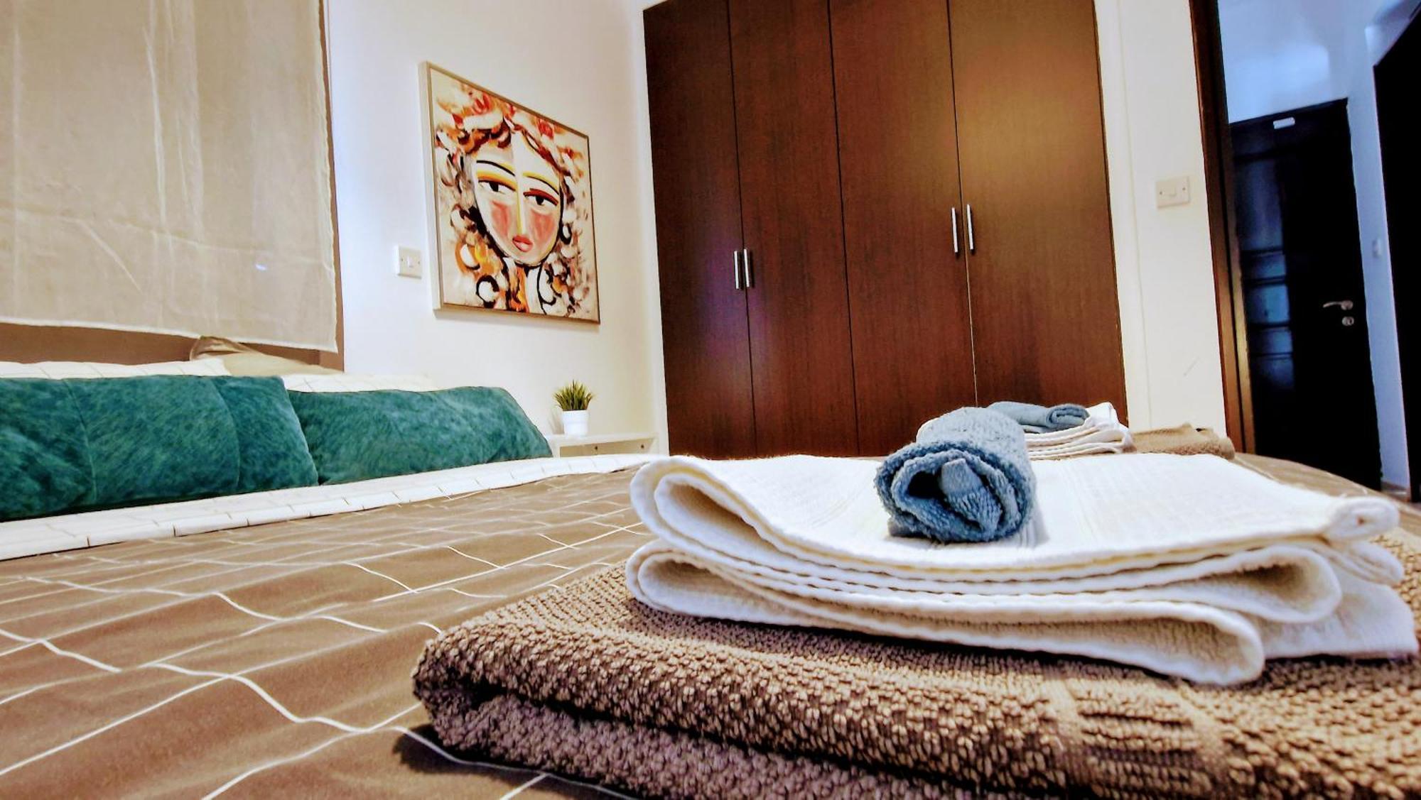 Blue Pearl With Pool In Kato Apartment Paphos