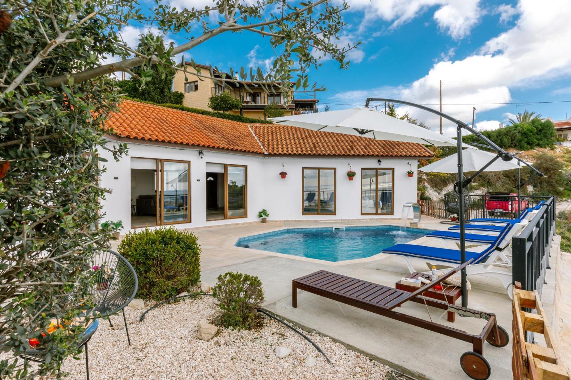 Dream Villa In Tala With Private Pool, Sea & Mountain Views & Garden Retreat Holiday home *